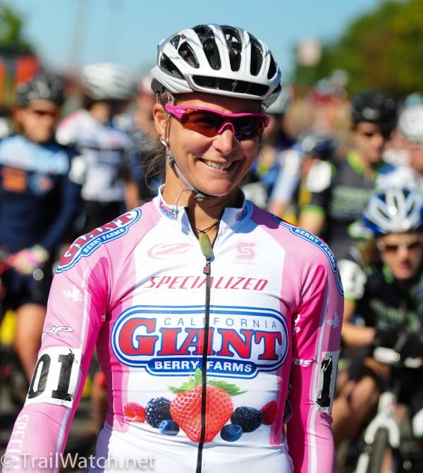 Meredith Miller (California Giant Berry) was wearing a pink kit to support breast cancer research