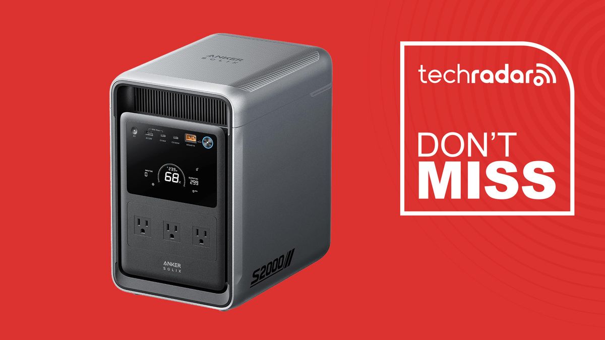 Anker's compact Solix S2000 home backup battery is 50% off and can run your fridge for 35 hours