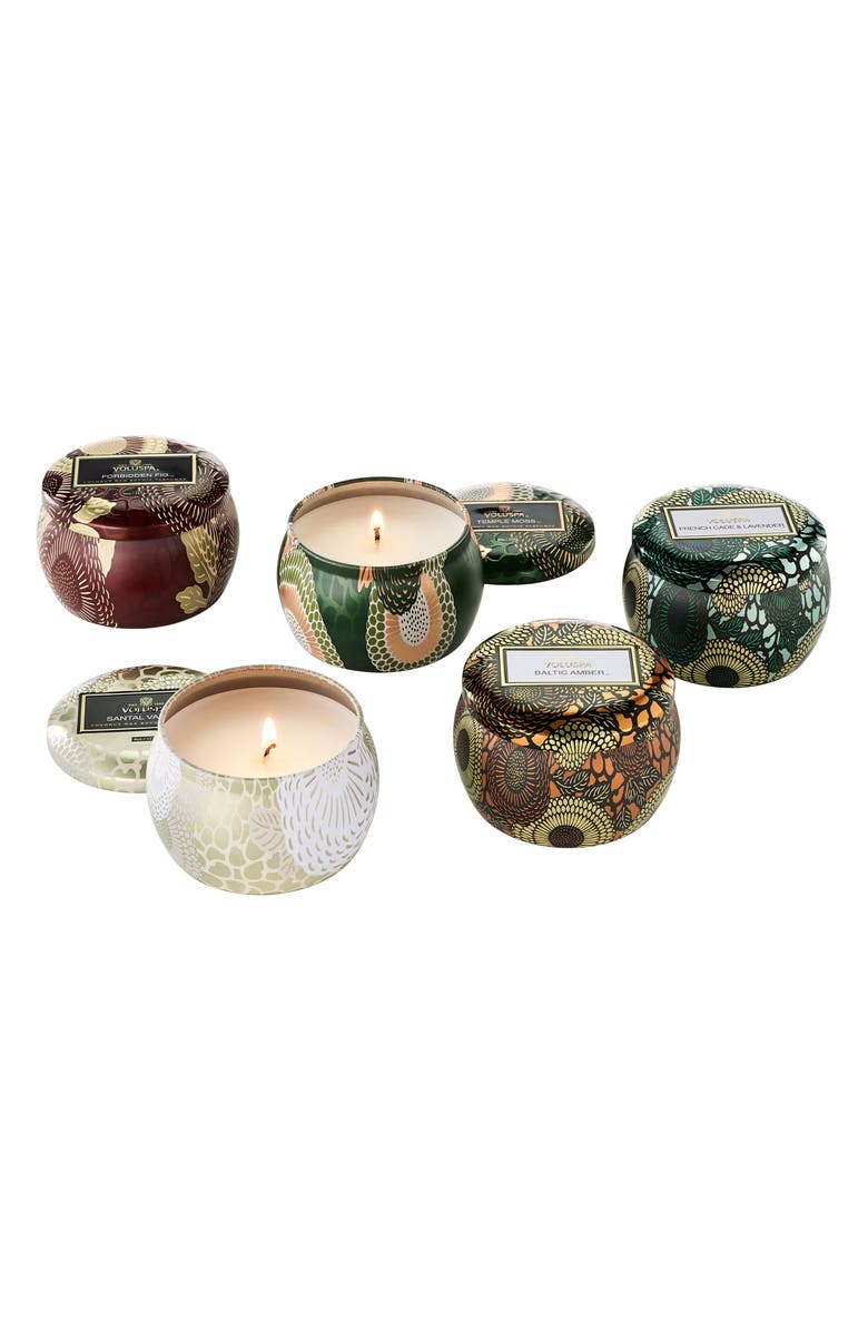 Japonica Set of 5 Mini Tin Candles
