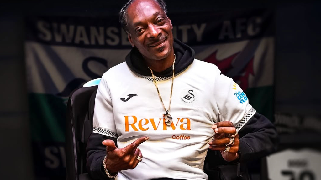 Snoop Dogg in Swansea kit