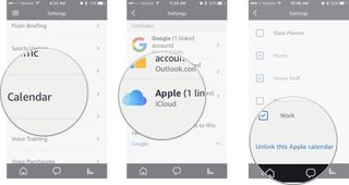 Tap Calendar, then tap Apple, then tap Unlink this Apple Calendar account