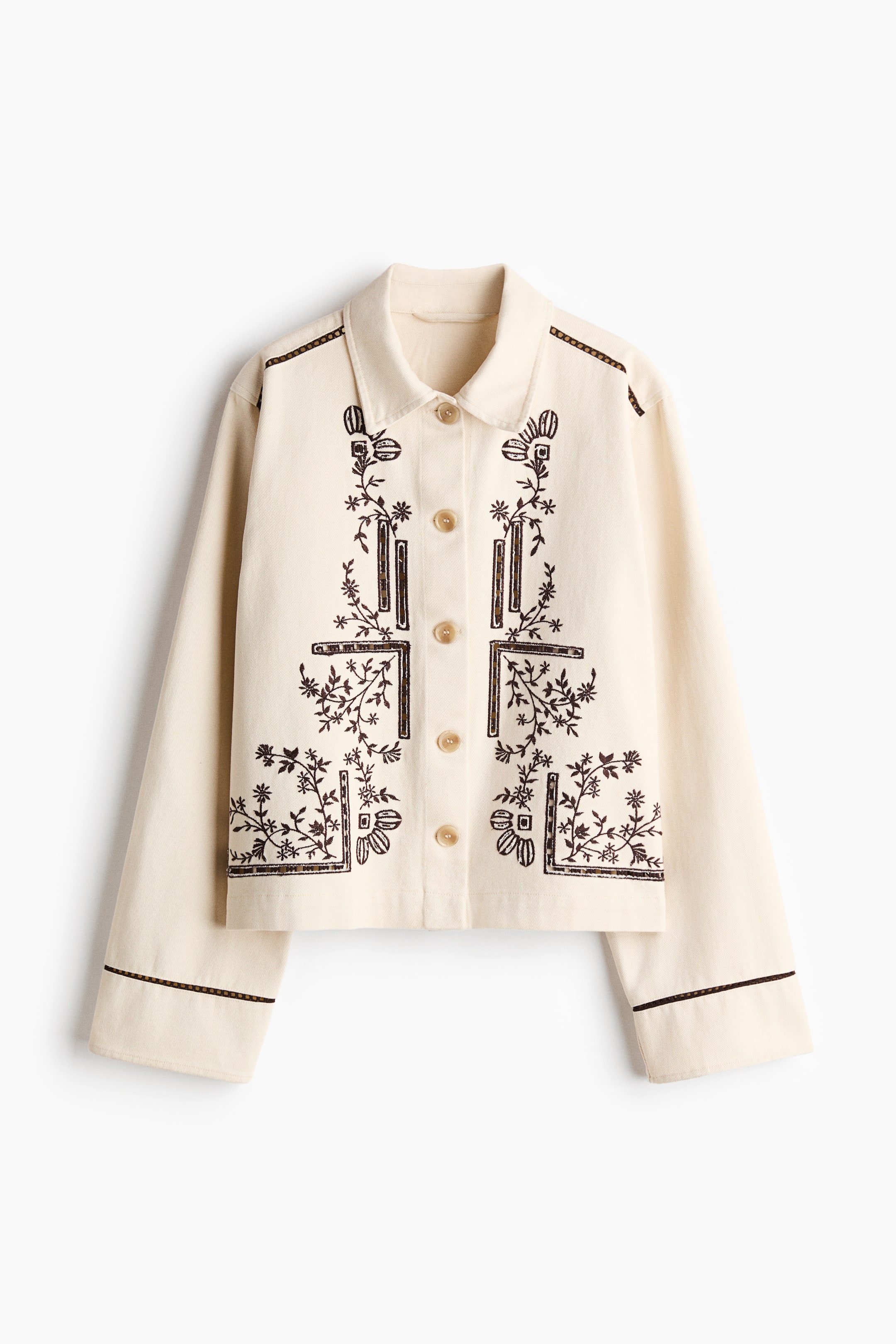 Embroidered Twill Jacket