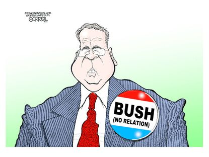 Political cartoon Jeb Bush no relation