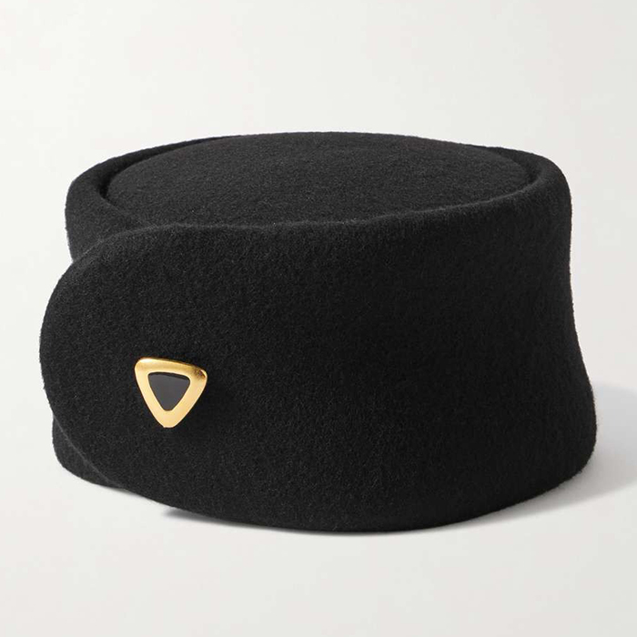 Tentley Embellished Wool-Felt Hat