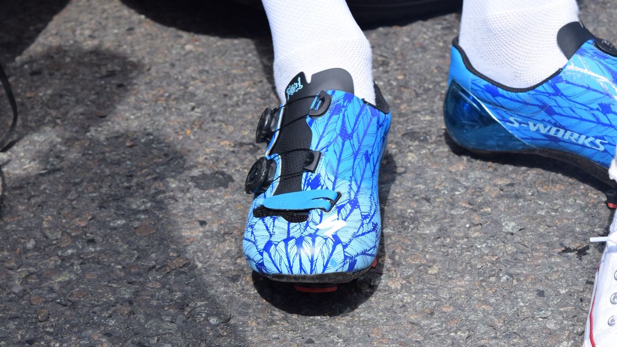 Zdenek Stybar wears customSpecialized S-Works 6 shoes