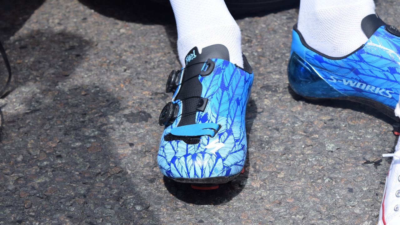 Zdenek Stybar wears customSpecialized S-Works 6 shoes