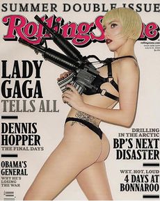 Lady Gaga on the cover of Rolling Stone magazine