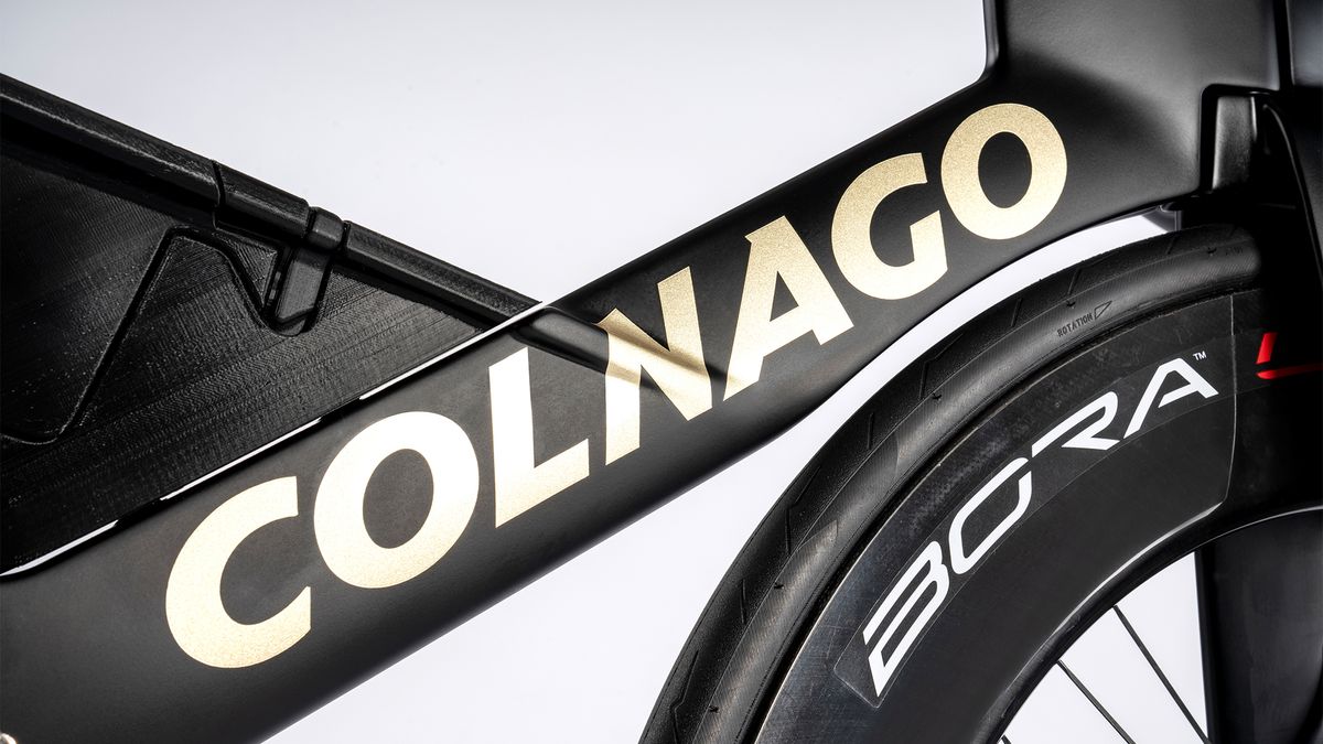 Colnago TT1 detail image on white background