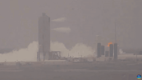 SpaceX's Starship SN4 rocket prototype explodes on its test stand near Boca Chica, Texas on May 29, 2020.