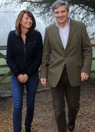Carole and Michael Middleton at their home in England, 2010