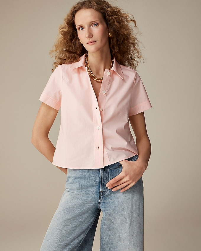 Gamine Shirt in Cotton Poplin