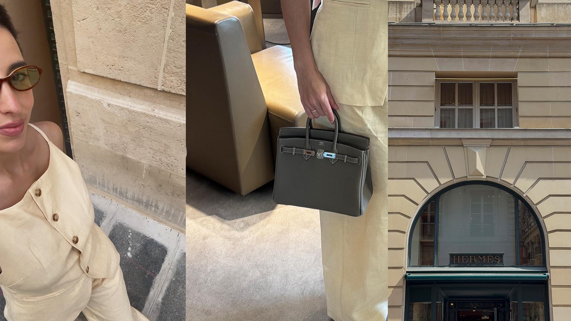 Bettina Looney at the Hermès flagship store in Paris.