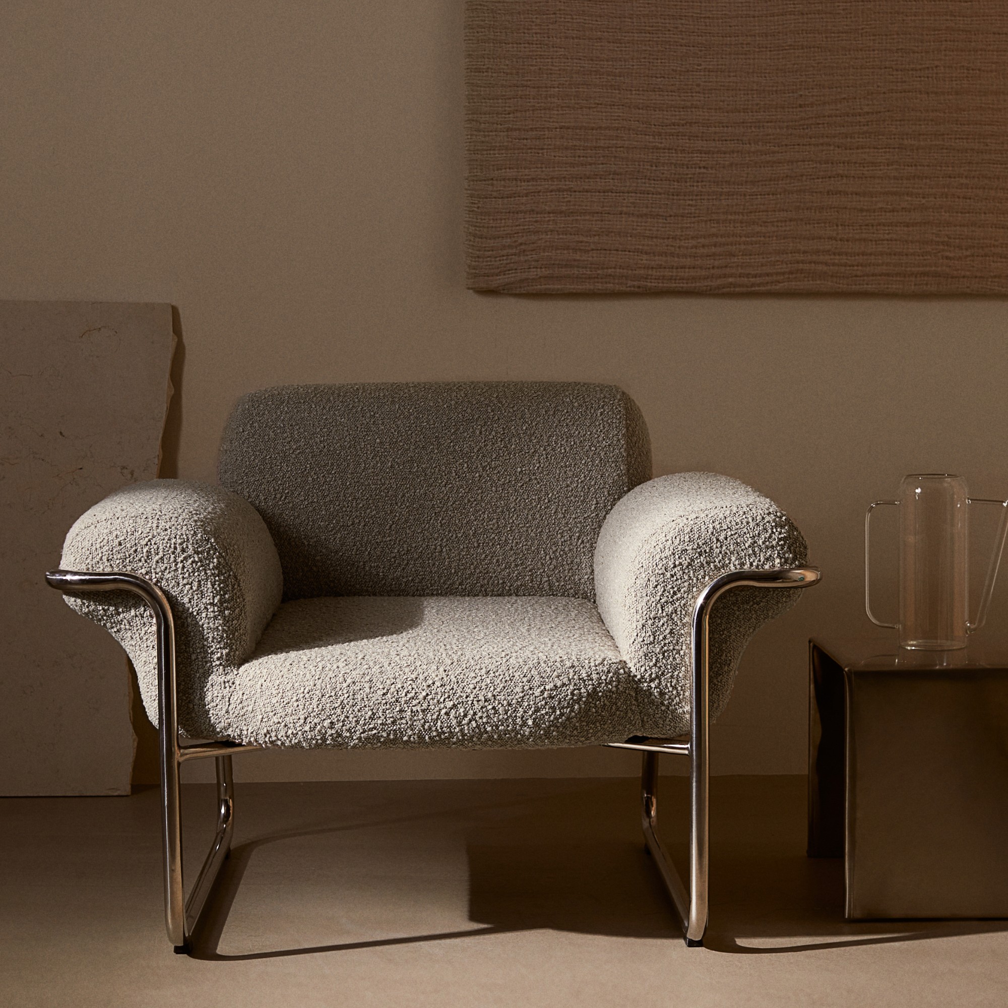 H&amp;M HOME Lounge Chair in a minimalist living room