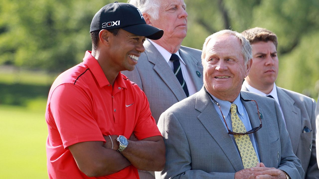 Tiger Woods and Jack Nicklaus