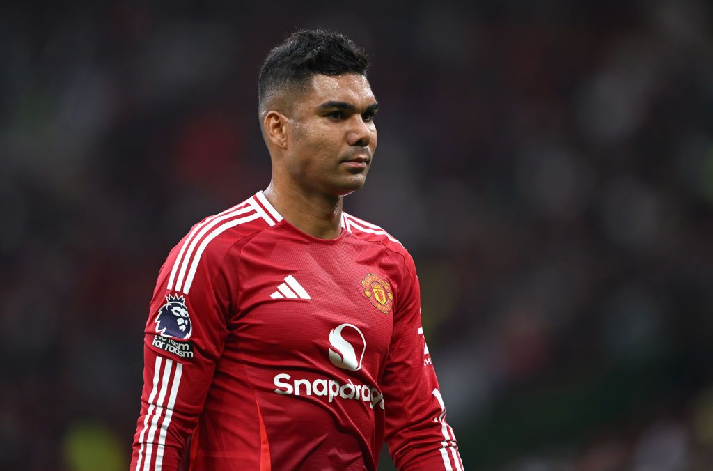 Casemiro in action for Manchester United