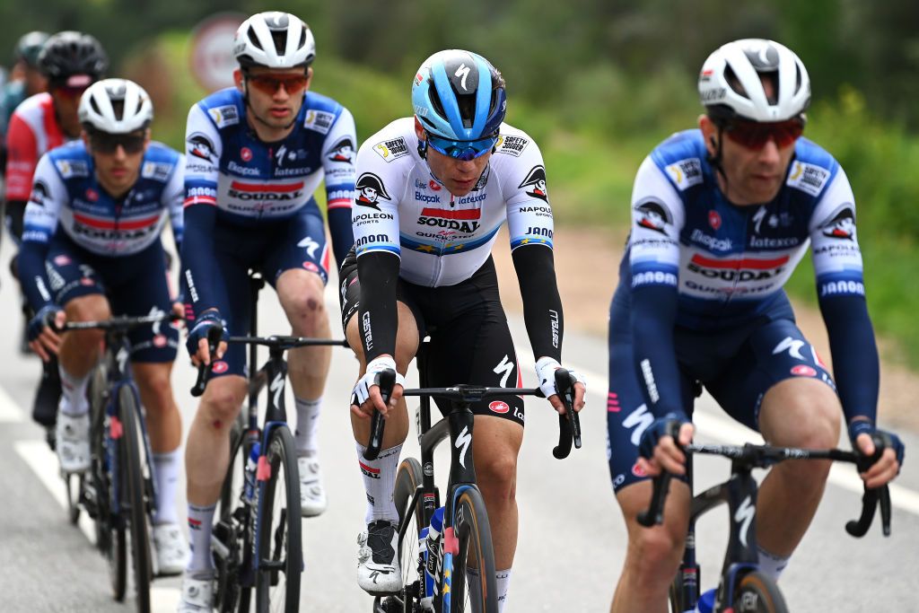 Soudal-Quickstep with Fabio Jakobsen at the Volta ao Algarve