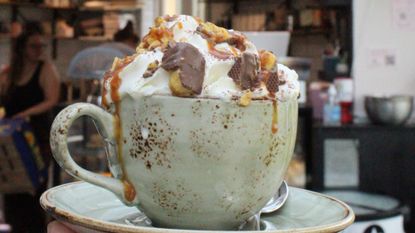 The Honeycomb hot chocolate from The Clifton Observatory&#039;s 360 Cafe