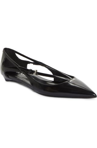 Strappy Pointed Toe Ballet Flat