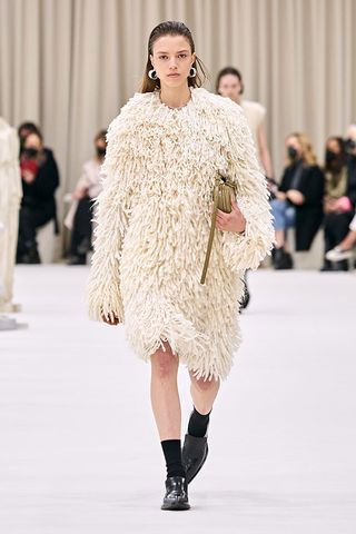A model of Jil Sander in Milan fashion fashion week