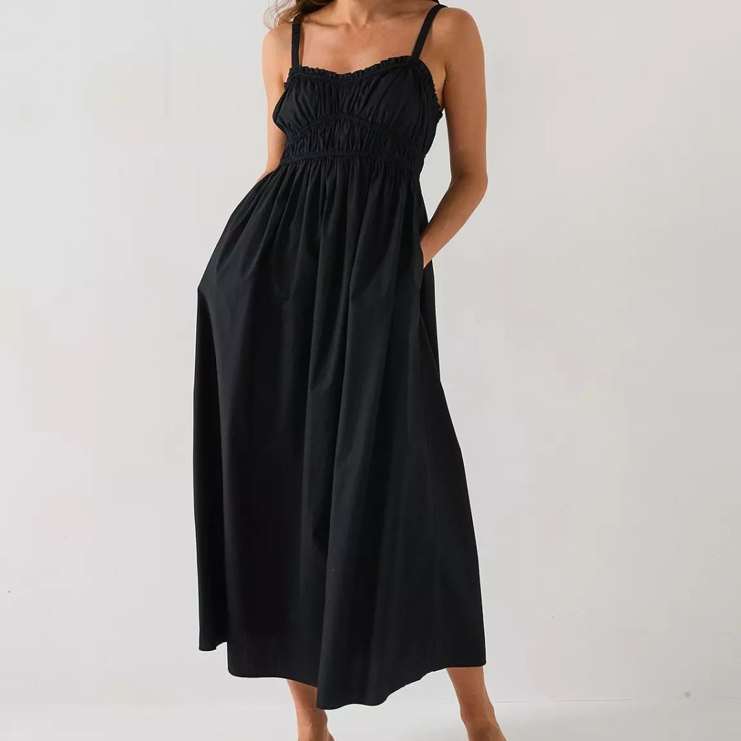 Boss Black Shirred Dalza Dress 