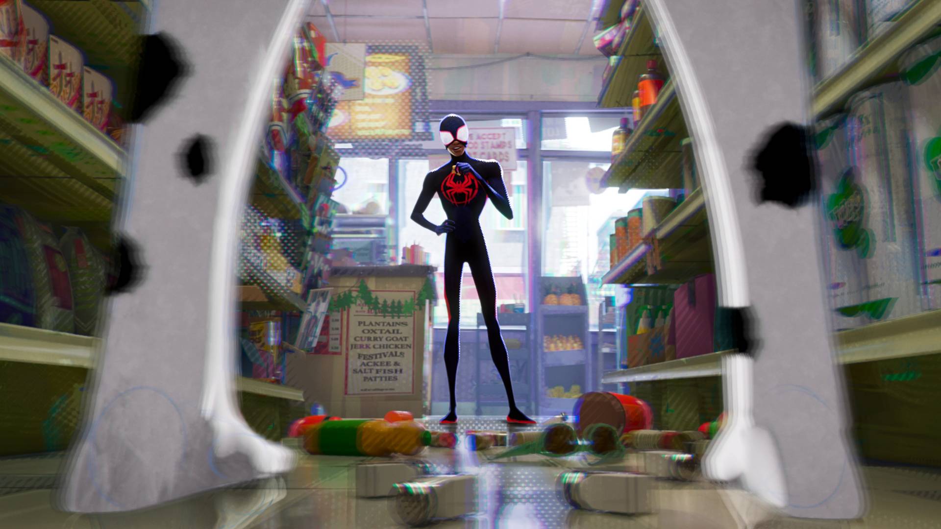 The Spot and Miles in Across the Spider-Verse