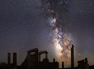 Milky Way Above Temple of Demeter, Greece