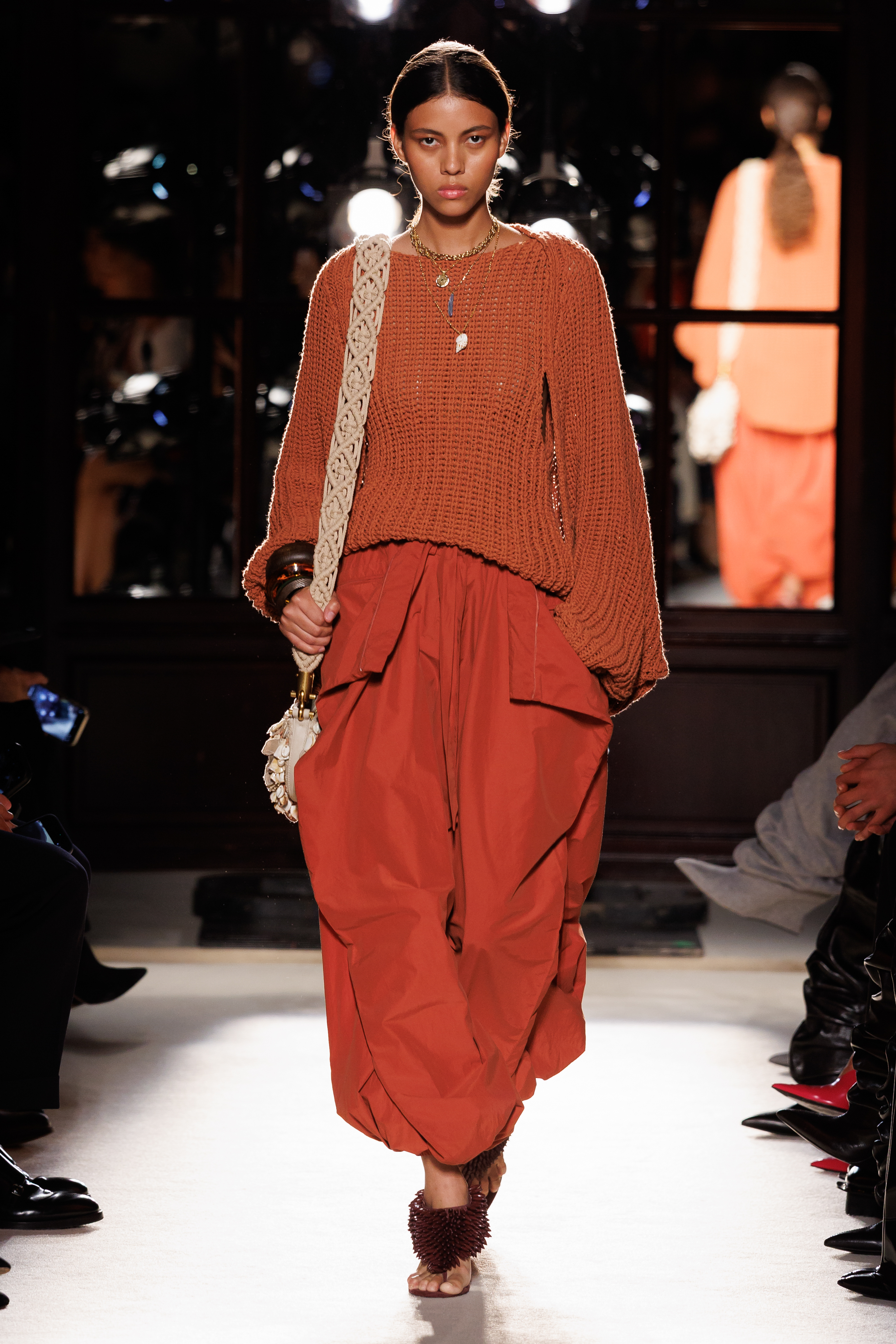 Model walking in the Balmain spring/summer 2026 runway show.