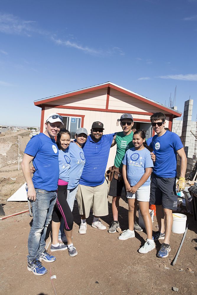 Novo Nordisk bond over building homes for poor families in Rosarito, Mexico.
