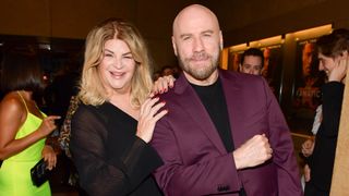 John Travolta and Kirstie Alley photographed together at the Egyptian Theatre on August 22, 2019.
