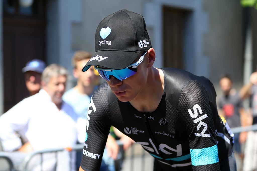 Chris Froome looking relaxed