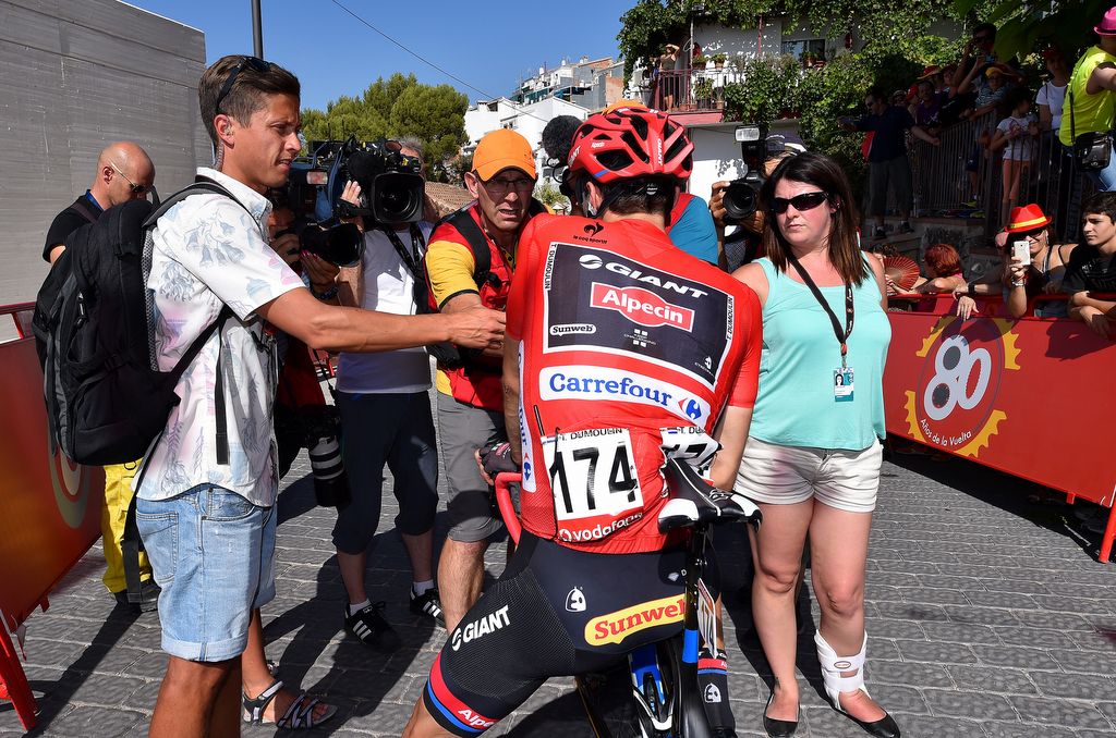 Tom Dumoulin (Giant-Alpecin) was a man in demand