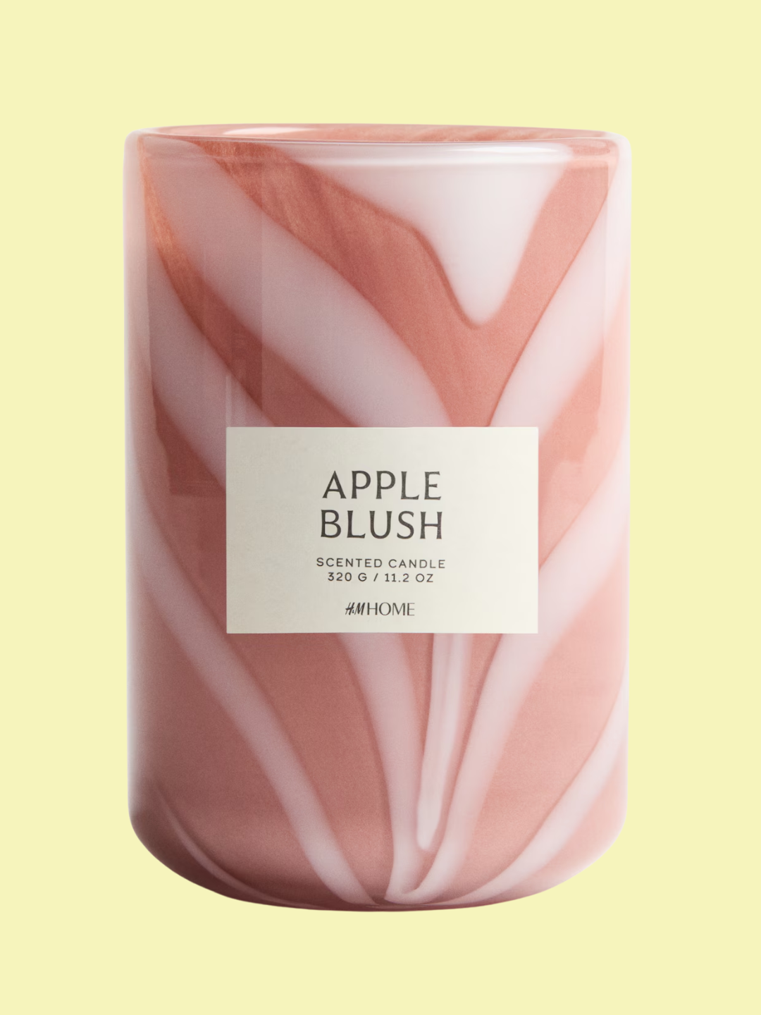 A pink apple blush scented candle from H&amp;amp;M