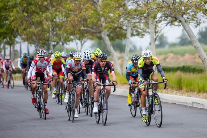 Eder Frayre (Incycle-Predator Components Cycling Team) tries to split off a break