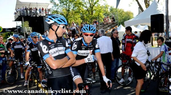 Ryder Hesjedal (Team Garmin-Cervelo) gives the thumbs up.