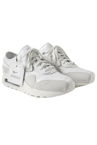 NIKE + Jacquemus Air Max 1 Sp Suede-Trimmed Perforated Leather Sneakers