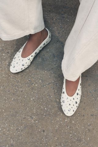 Studded Ballet Flats