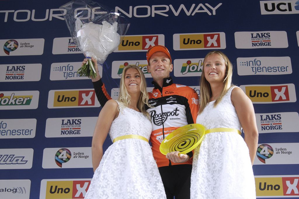 Stage winner Pieter Weening (Roompot Oranje Peloton)