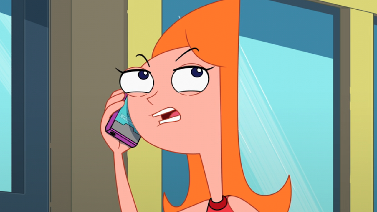 Candace on the phone in Phineas and Ferb season 5