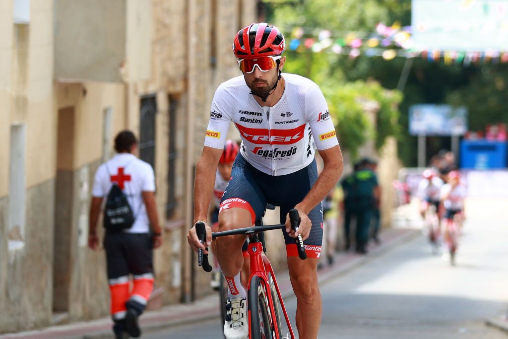 Dario Cataldo (Trek-Segafredo) racing in the 2022 Vuelta a Burgos