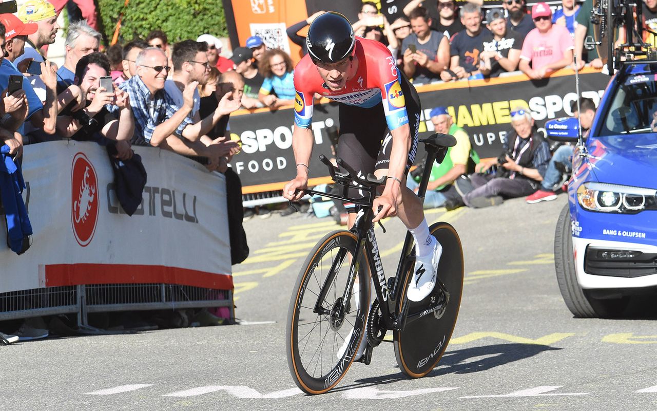 The new bike is equipped with disc brakes