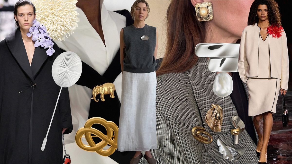 Suddenly, Fashionable People Are Wearing This "Dated" Accessory on Sweaters, Dresses, and Blazers