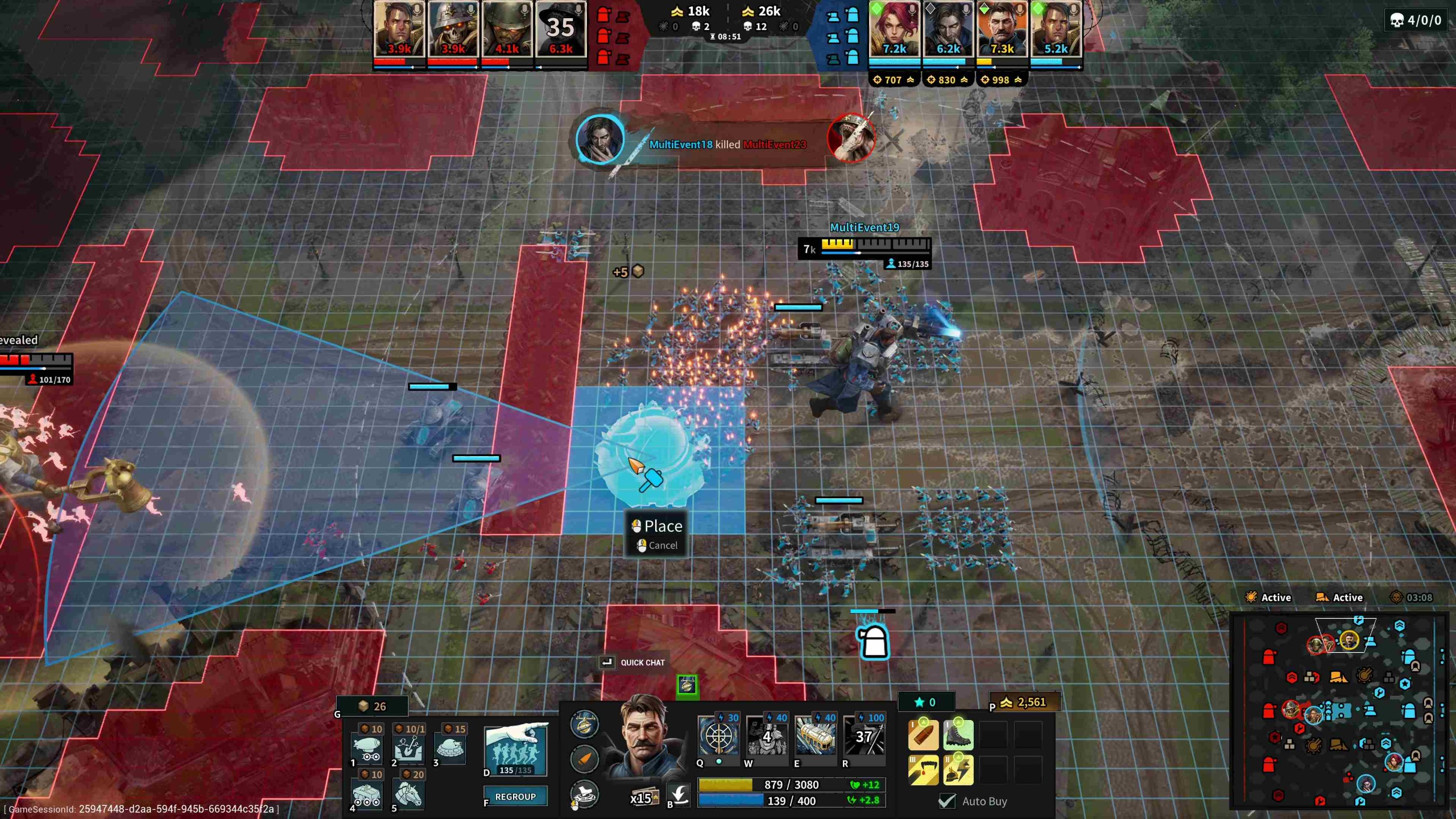 March of Giants preview gameplay, using a Giant Cannon.