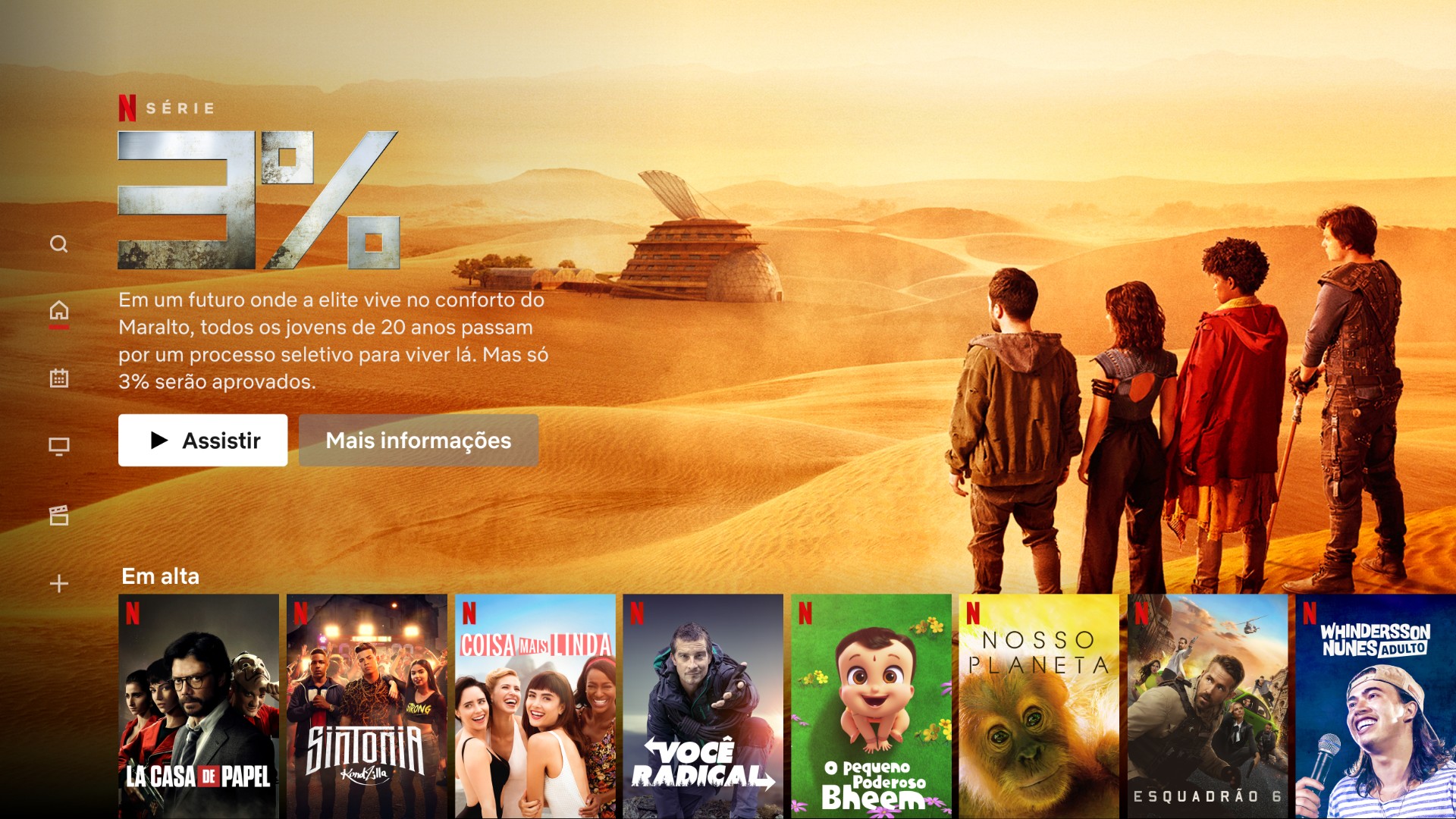 Brazilian Netflix interface