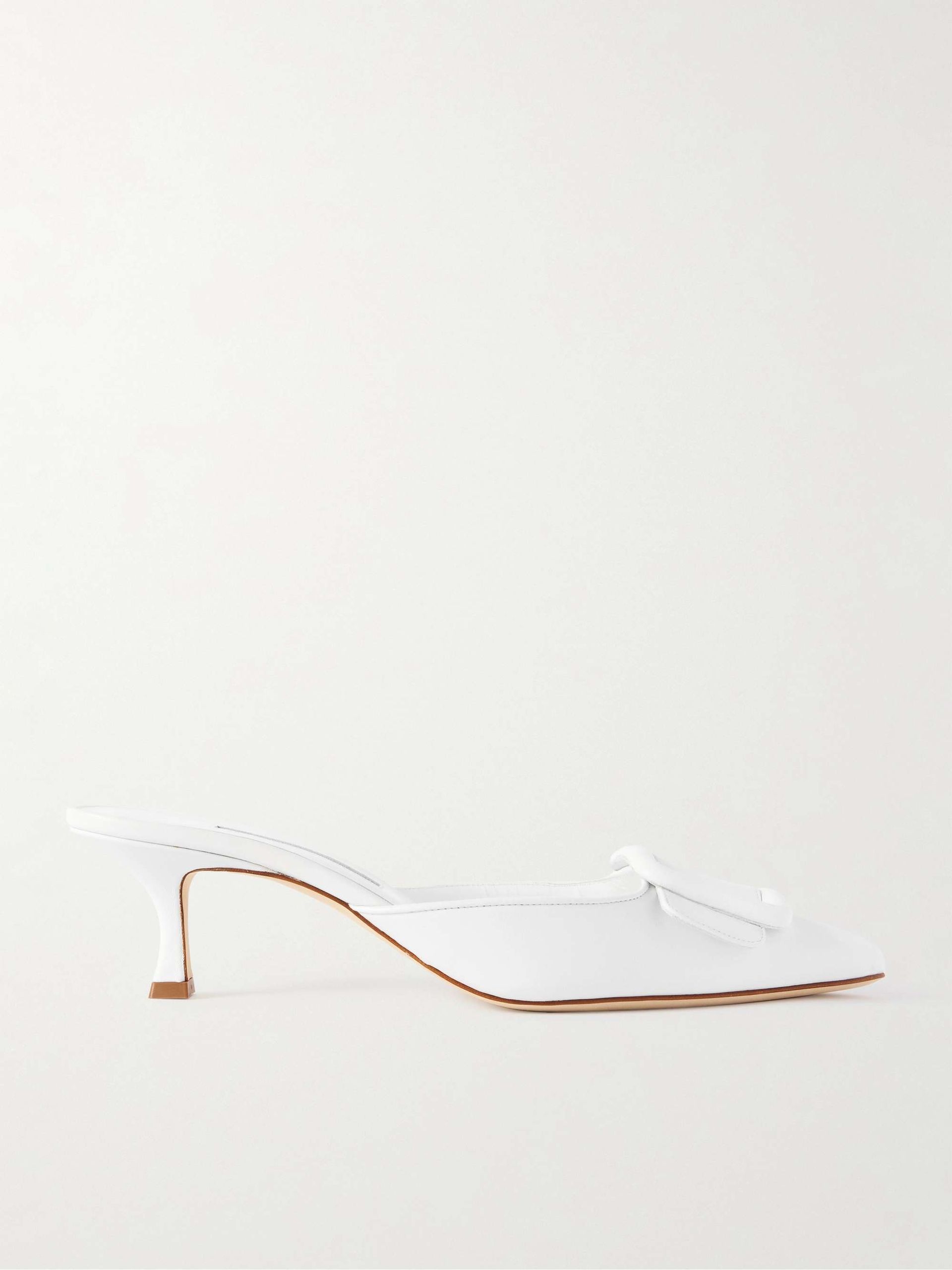 Maysale 50 Buckled Leather Mules