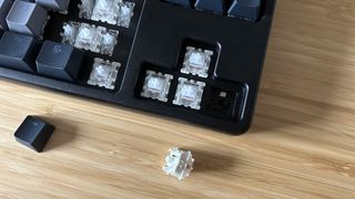 Drop CTRL V2 keyboard with keycaps and switch removed to show PCB