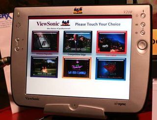 This thin wireless tablet PC from ViewSonic gives users access to the most common PC applications in a small, touch-screen device.