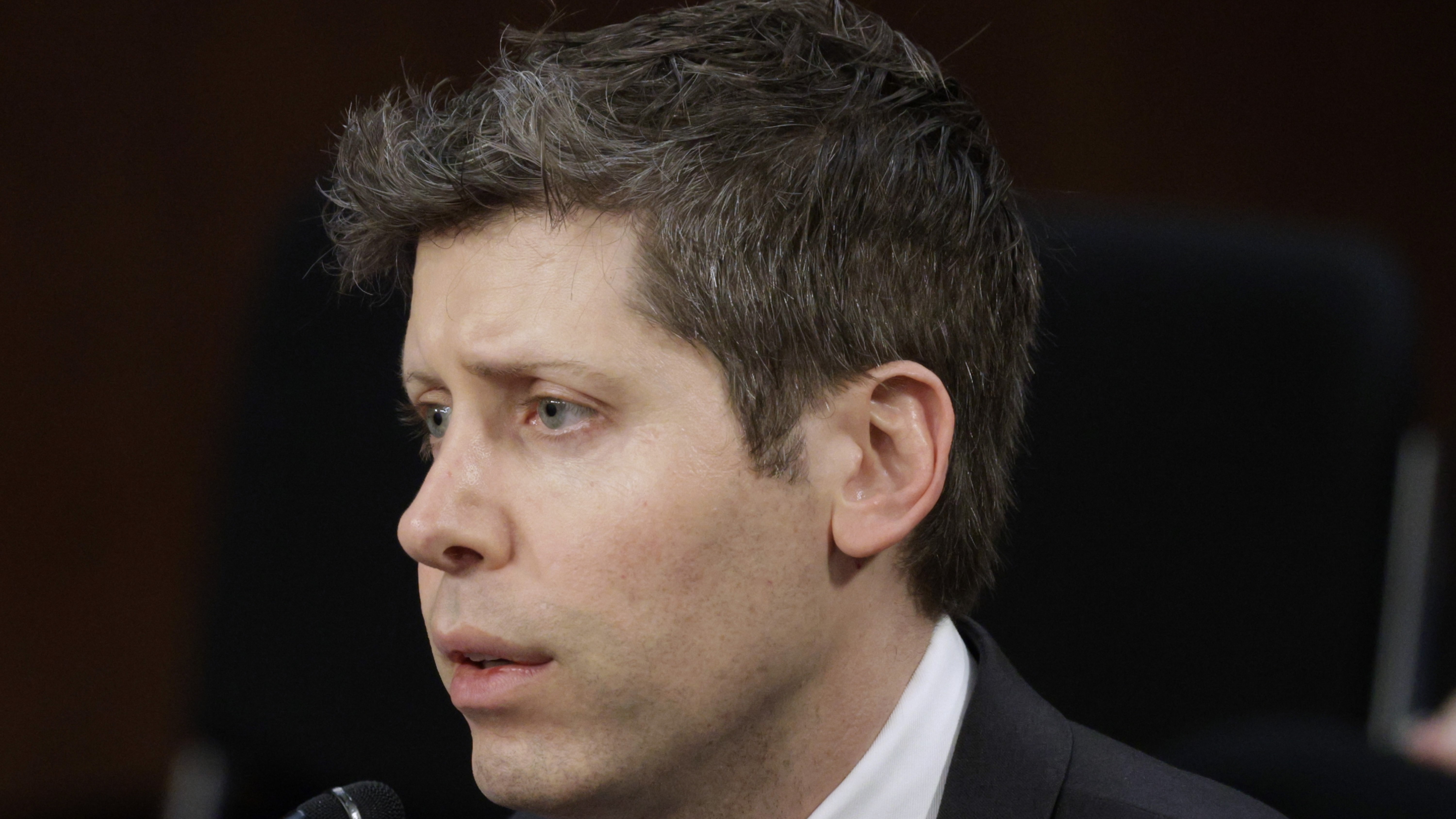 Sam Altman looking sad.
