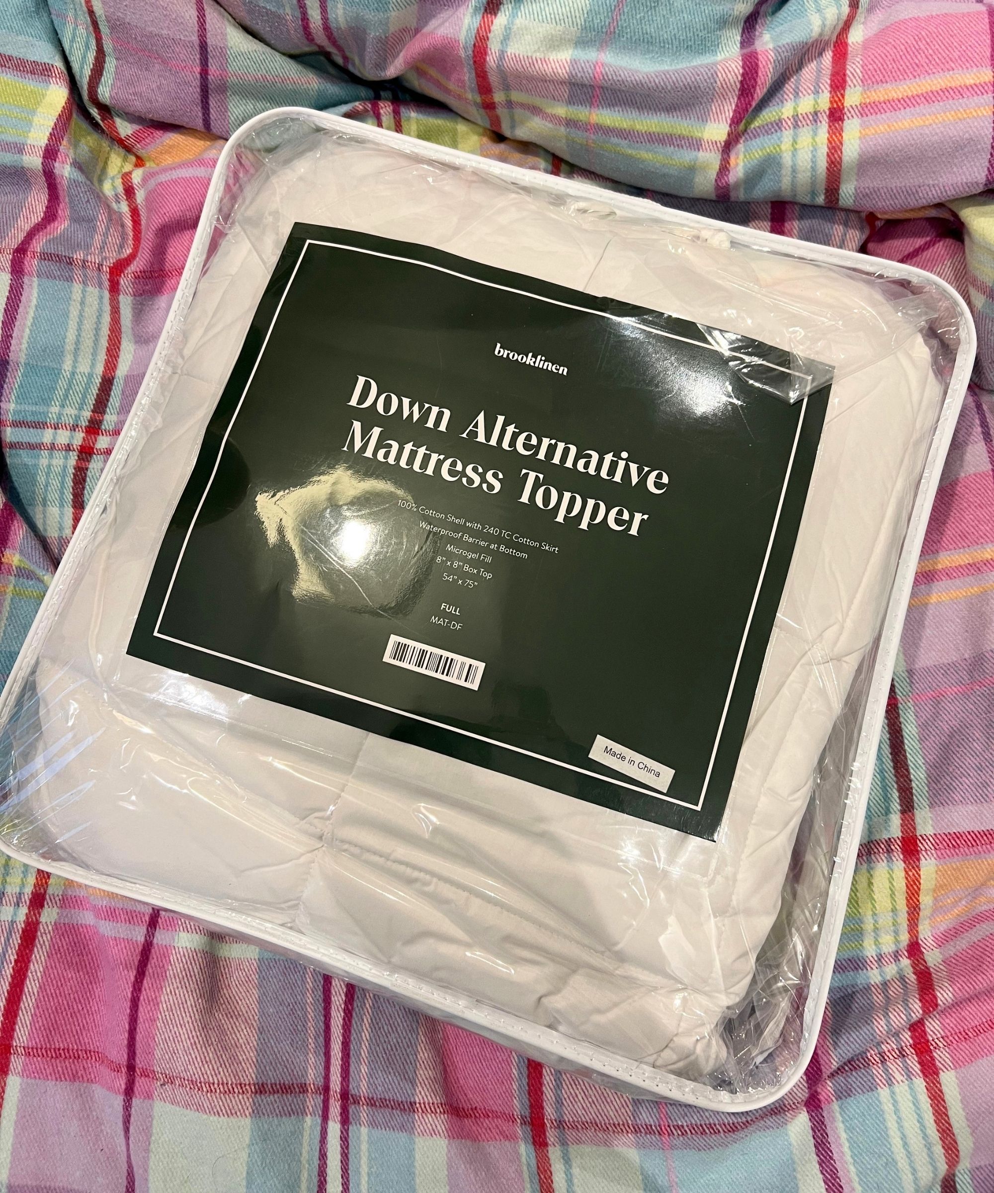 Brooklinen Down Alternative Mattress Topper