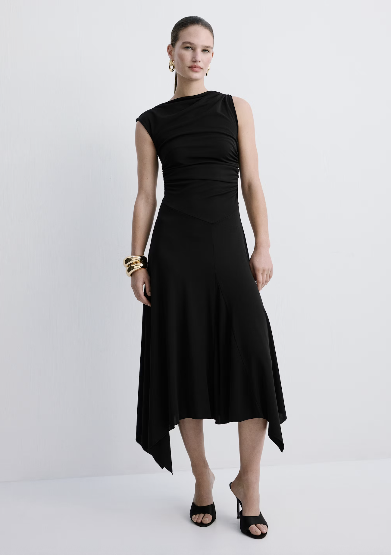 MANGO, Asymmetrical Flared Dress - Women | Mango United Kingdom