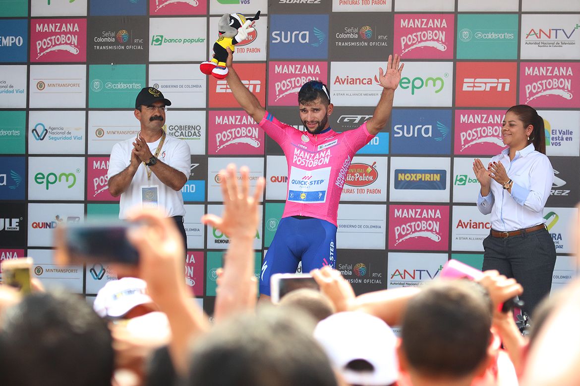 Fernando Gaviria (Quick-Step Floors) in the leader's jersey